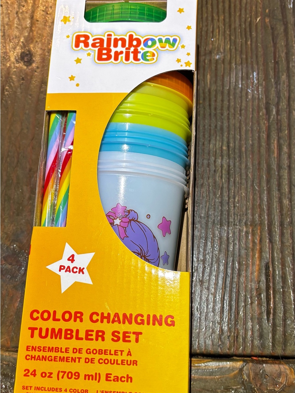 Rainbow Brite Color-Changing Tumbler Set - Multicolor (4-Pack)